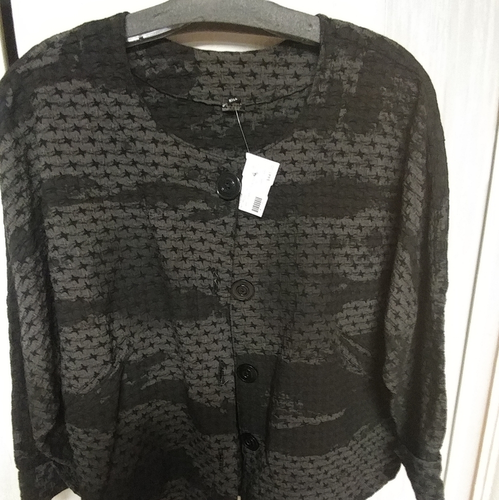 DRESS TO KILL Charo Stars Ninja Zebra Folded Top